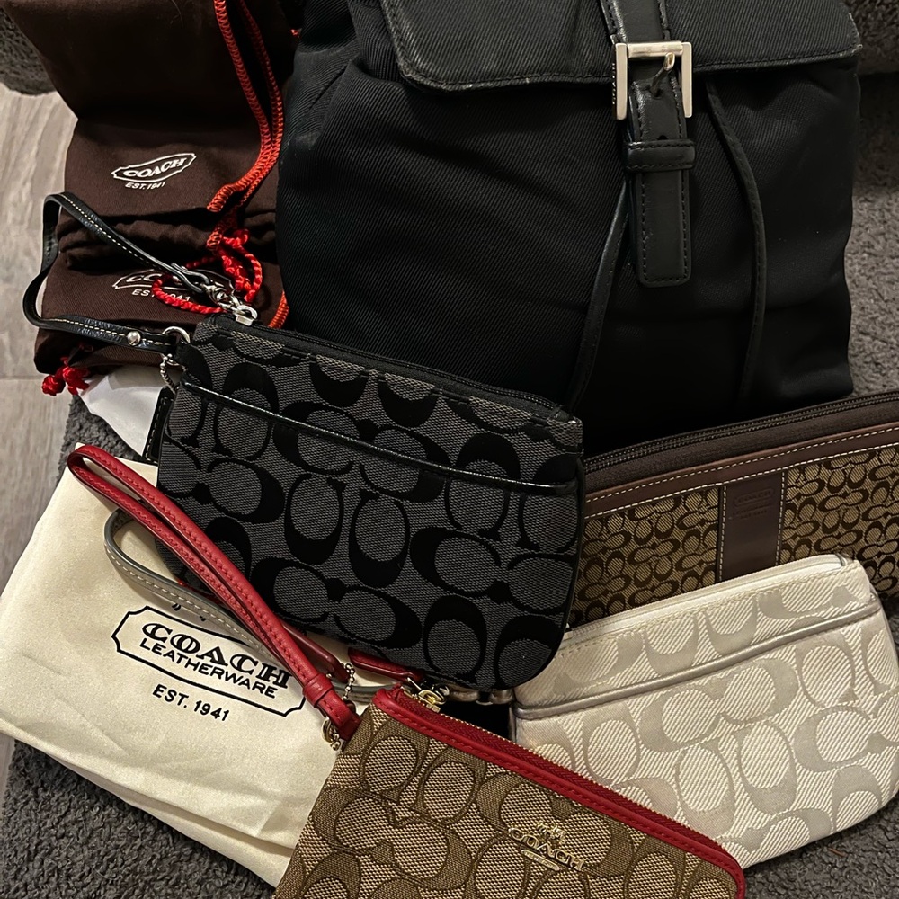 Coach Signature Bags Lot